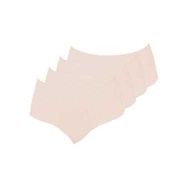 Imagem de Kit com 4 Calcinhas Alta Blissy Maxi Triumph 24965, Bege, M