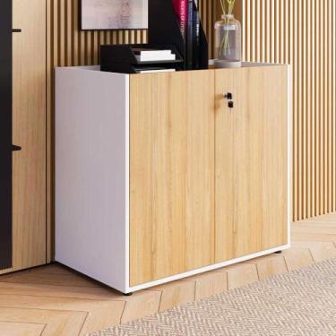 Imagem de Armário Baixo 80cm 2 Portas com Tampo Embutido F5 Office - F5 Office G