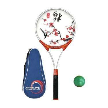 Imagem de kowaku Raquete de softball e handebol Tai Racket, equipamento de força, raquete Taiji Force, com bola Taiji, para desempenho individual, leve