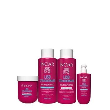 Imagem de Inoar Kit Liso Extraordinário 4 Produtos