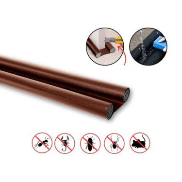 Imagem de Veda Porta Rolinho 80 Cm Ajustável - Bemprat, Marrom