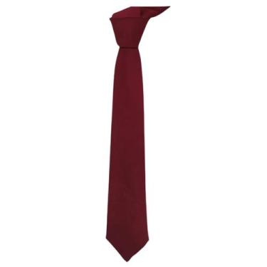 Imagem de Gravata Clássica Semi Slim Marsala  12 Unidades - RR Gravatas