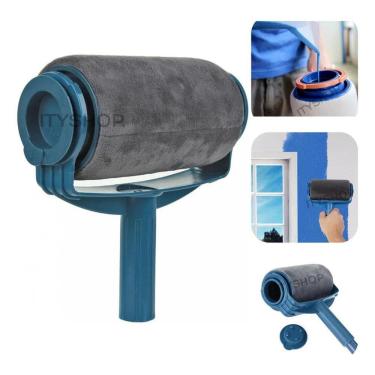 Imagem de Rolo De Pintura Com Reservatório Casa Parede Sem Sujeira