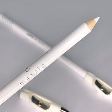 Imagem de Kit 12 Lápis de Olho Branco com apontador Profissional para Marcação de Botox e Maquiagem