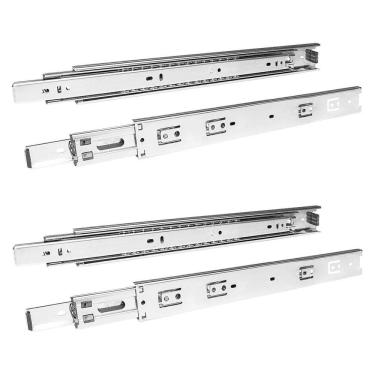 Imagem de Corrediças Telescópicas 30cm 30kg - Aço Zincado  2 Pares 