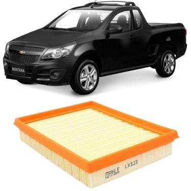 Imagem de Filtro Ar Chevrolet Montana 1.4 2010 a 2021 Metal Leve LX523