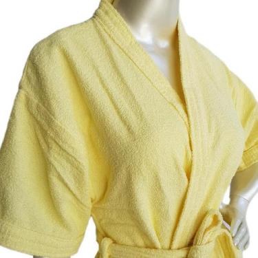 Imagem de Roupão Banho Adulto Atoalhado Algodão Feminino Masculino Robe M GG - M