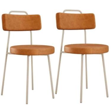 Imagem de Kit 02 Cadeiras Decorativas Estofada Sala Jantar Barcelona Arena L02 m