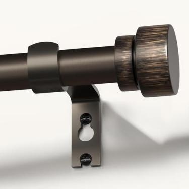 Imagem de Varão de cortina Lootkell Modern Antique Brown 122 a 213 cm de comprim