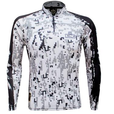 Imagem de Camiseta de Pesca King Brasil Camuflada Proteção UV50+ Masculina