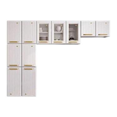 Imagem de Cozinha Compacta 60 Diamante New Branco 3 Vidros Da Telasul 245x180x29