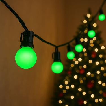 Imagem de Kit 5 Lampada LED bolinha Verde bivolt varal de luz Decorativa 1w 3w