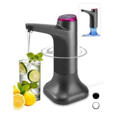 Imagem de Dispensador de água Kosynda, garrafa recarregável de 5 galões, preta