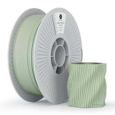 Imagem de kexcelled Filamento PETG fosco 1,75 mm, superfície fosca de filamento de impressora 3D PETG verde sálvia, precisão dimensional +/- 0,03 mm, carretel de papelão de 1 kg (1 kg) serve para a maioria das