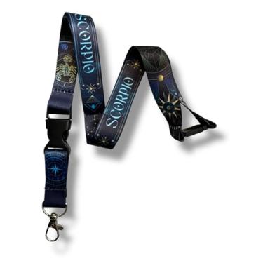 Imagem de PAC Supplies Global Cordão de signo do zodíaco com padrão astrológico de estrela, design celestial (Escorpião)