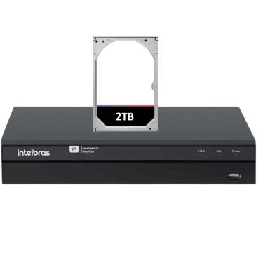 Imagem de Gravador De Vídeo Ip Nvr 16 Canais 4k Invd 1016 Intelbras 2tb