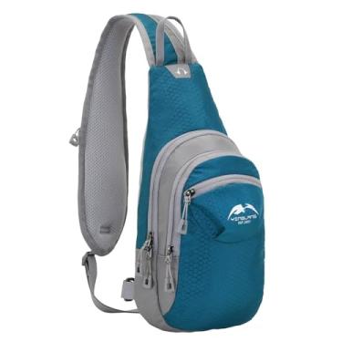 Imagem de Bolsa crossbody para mulheres, bolsa de peito casual simples Bolsa crossbody leve com zíper Bolsa portátil para esportes Bolsas ocidentais para mulheres Bolsa de ombro