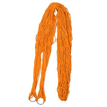 Imagem de Tnfeeon Rede Externa Dupla – Design de Nylon Resistente Com Capacidade de Carga Pesada para Acampamentos Familiares, Caminhadas e Aventuras (Laranja)