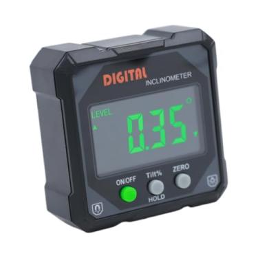 Imagem de Generic Inclinômetro digital Medidor de ângulo digital Display LCD Carpintaria Retroiluminação Prático Portátil Medidor de ângulo de construção, a