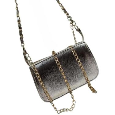 Imagem de Bolsa Feminina Crossbody Modelo Elegante ideal para o dia a dia na moda prática, complementa outfits casuais e semiformais(Ouro Light)