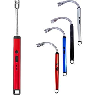 Imagem de Isqueiro Acendedor de Fogão e Forno Recarregável USB, Sem Chama, Seguro e Ecológico para Fogão, Velas, Churrasqueira, Lareira, Camping, Fogueiras e Incensos, Utensílios de Cozinha (KA4916)