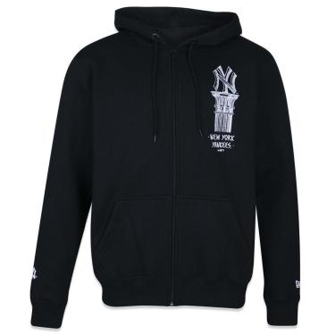 Imagem de Moletom New Era Canguru Aberto Mlb New York Yankees Old Culture Masculino-Masculino