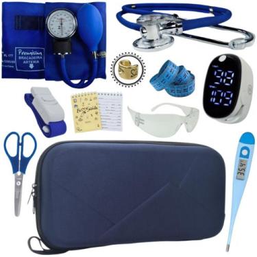 Imagem de Kit Case Enfermagem Esteto Premium Incoterm - Love Saude, AZUL PREMIUM