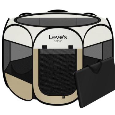 Imagem de Parque para Mascotas Love's Cabin Carpa Grande para Cachorros, Jaula p