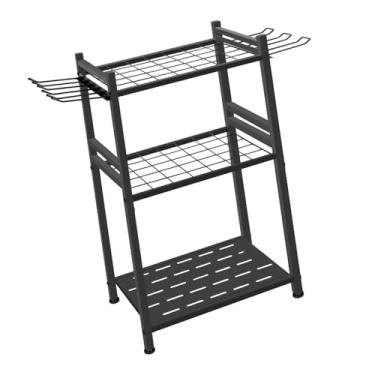 Imagem de KiBcsLic Organizador de Ferramentas de Jardim Suporte de Metal para Armazenamento de Ferramentas de Garagem para Esfregão, Enxada E Vassoura