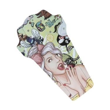 Imagem de Para-lamas de bicicleta na cor fibra de carbono, dianteiro/traseiro, universal, para pneus de mountain bike (MTB).(Style B)