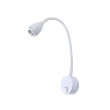 Imagem de Luminaria Led Regulavel Leitura Cabeceira 3W Branco Ali28 - Acende a L