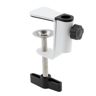 Imagem de Braçadeira C de aço carbono para monitor de câmera, suporte de mesa universal C-Clamp para microfone e tablet, suporte de mesa (diâmetro do orifício de 12 mm)