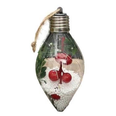 Imagem de Bolas de Natal para Decoração - Decoração Pendente Iluminada de 13 Centímetros,Enfeite De Árvore - Para Casa Interior Festas De Feriado Inverno Janela Parede Exposição