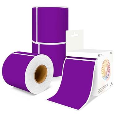 Imagem de Etiquetas de mudança de casa de 7 x 12 cm, 4 rolos, 1000 adesivos, etiquetas de caixa de embalagem grande, adesivos retangulares coloridos de inventário para suprimentos de mudança codificados por