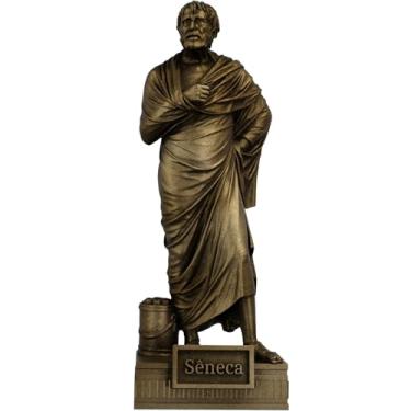 Imagem de Estátua Sêneca - Filósofo Romano do Estoicismo (Cor Ouro Velho)