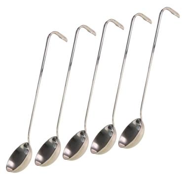 Imagem de Concha Aço Inox Cabo Longo Com Gancho P/Pendurar Restaurante Hotelaria Sopa Feijão Caldeirão Molho (5)