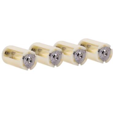 Imagem de Cosiki Pequeno Portátil 3 Aa para D Adaptador Conversor de Bateria Forte Dureza para Eletrônica e Situações de Emergência Branco 4 Peças