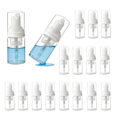 Imagem de Garrafa de espuma de 30 ml, tamanho de viagem, dispensador de sabão de espuma cosmética recarregável para sabonete de mãos, xampu (24 peças)