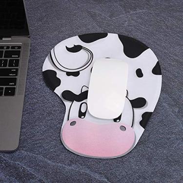 Imagem de Cryfokt Tapete de Apoio para Pulso Em Gel, Tapete Confortável para Descanso de Mão para Laptop e Jogos de Escritório, 9,1 X 7,5 Polegadas