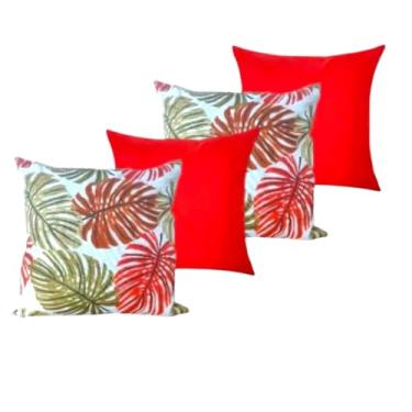 Imagem de Kit c Almofadas Cheias Decorativas pSala(COSTELA VERMELHA)
