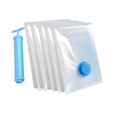 Imagem de Sacos De Armazenamento a Vácuo Que Economizam Espaço Para Roupas, Trav