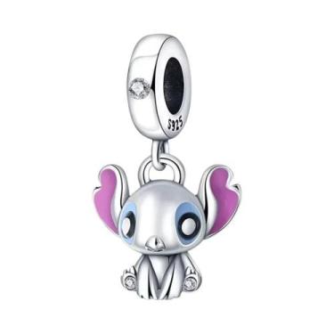 Imagem de Pingente De Charme Lilo & Stitch Angel Em Prata 925 Para DIY, Presente