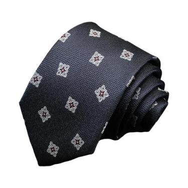 Imagem de Gravata Borboleta Masculina De Luxo Em Jacquard Geométrico Paisley Par