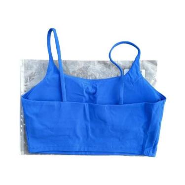 Imagem de Top De Treino Feminino Em Cor Sólida, Sutiã Esportivo Para Academia E 