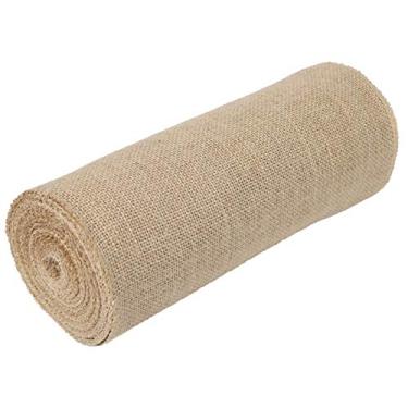 Imagem de Rolo de serapilheira de juta feito à mão fita de serapilheira tecido diy suprimentos para artesanato de casamento 10 metros 30cm