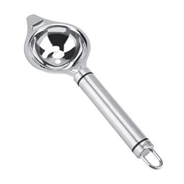 Imagem de Ainoli aço inoxidável antiferrugem durável suporte separador de gema de clara de ovo filtro ferramenta de cozinha