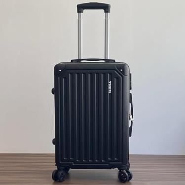 Imagem de Mala de Bordo ABS 10kg 17” a 21” Polegadas Mala de Viagem com Rodinhas 360° Cadeado Código (Preto-20”(10KG)122311)