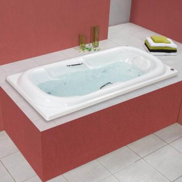 Imagem de Banheira Hidromassagem Astra Tahiti Luxo 180cmx92cmx53cm 04 Jatos Acrílico P1 com Aquecedor 220v