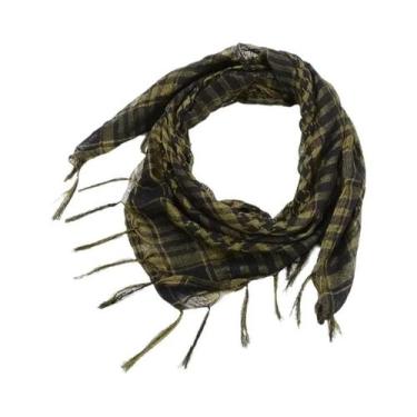 Imagem de Lenço Tático Unissex Keffiyeh Shemagh Para Proteção De Cabeça E Pescoç