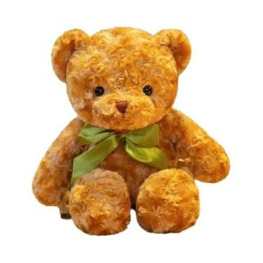 Imagem de Urso De Pelúcia Clássico Fofo De 30CM, Brinquedo Macio Com Laço, Bonec
